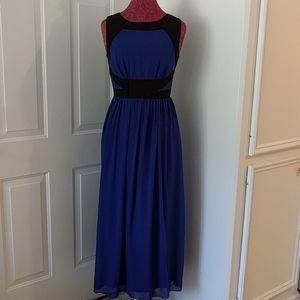 Blue and black Maxi dress Enfocus Studio 6